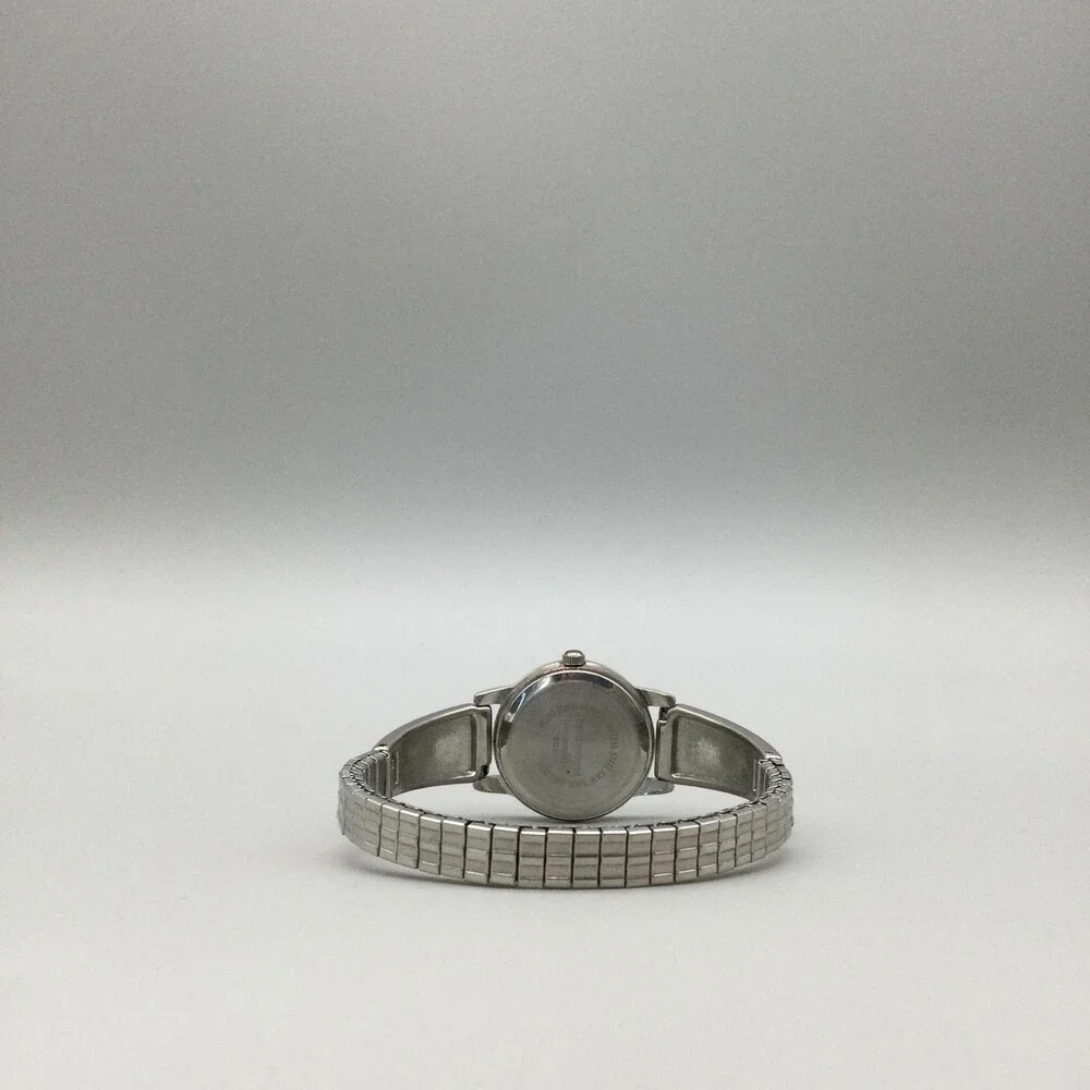 Accutime Womens Watch 25mm Southwest Silver Tone Stretch Band New Battery